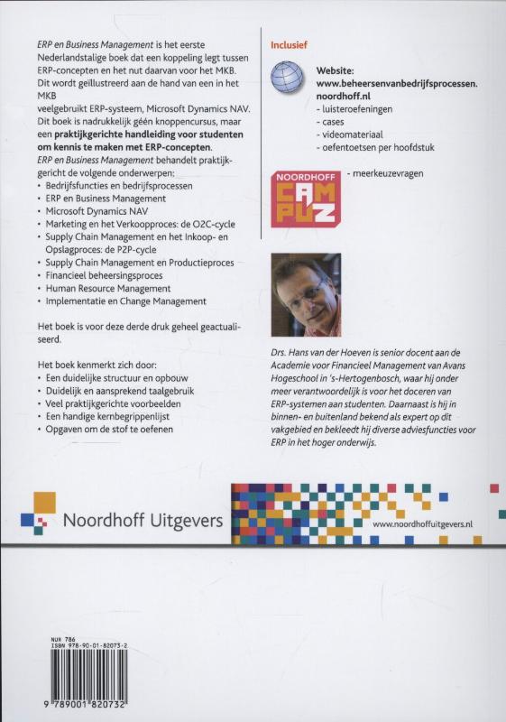 Achterkant van ERP en business management