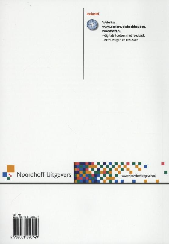 Achterkant van Opgavenboek