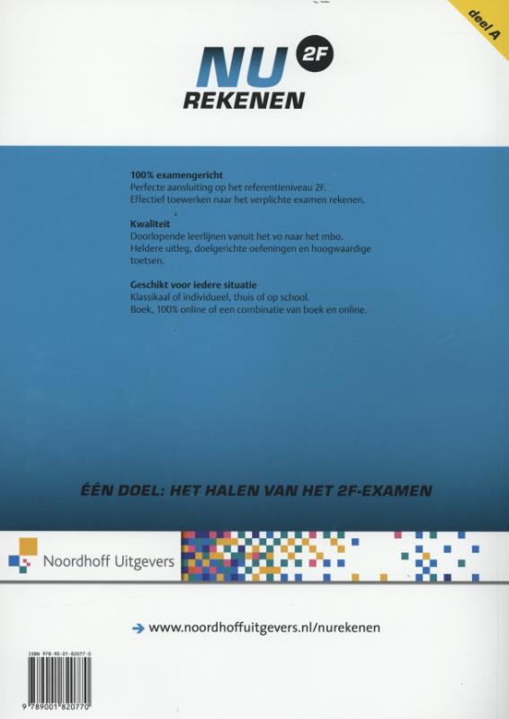 Achterkant van 2F deel A