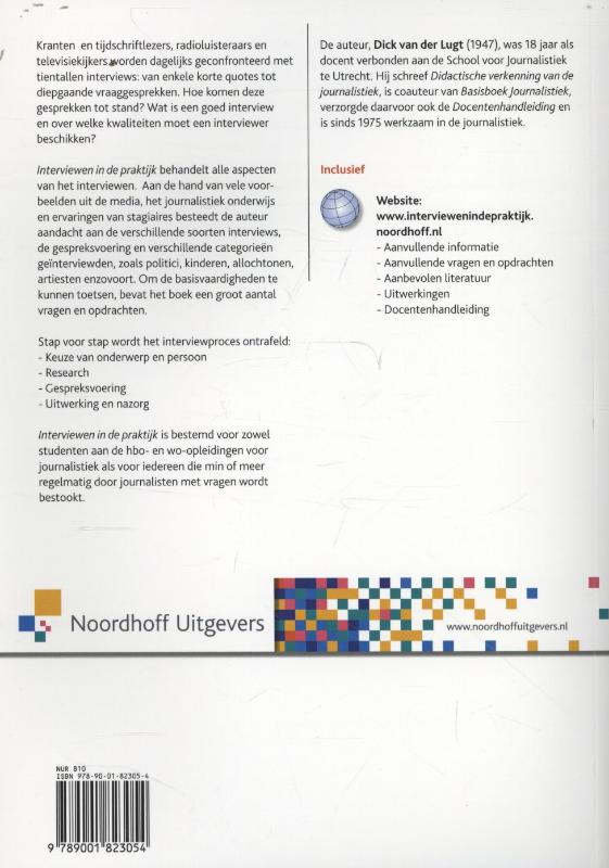 Achterkant van Interviewen in de praktijk