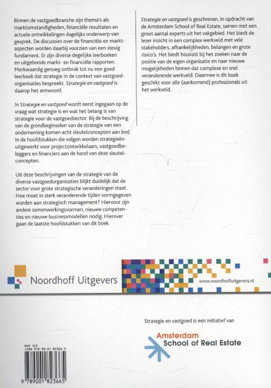 Achterkant van Strategie en vastgoed