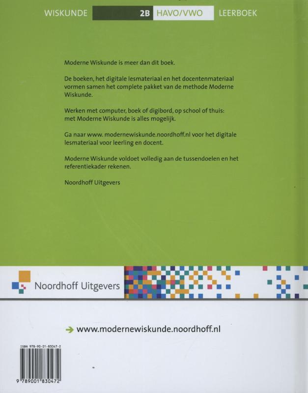 Achterkant van 10 havo/vwo 2b