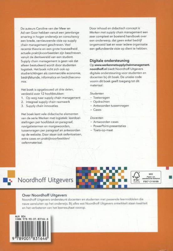 Achterkant van Werken met supply chain management