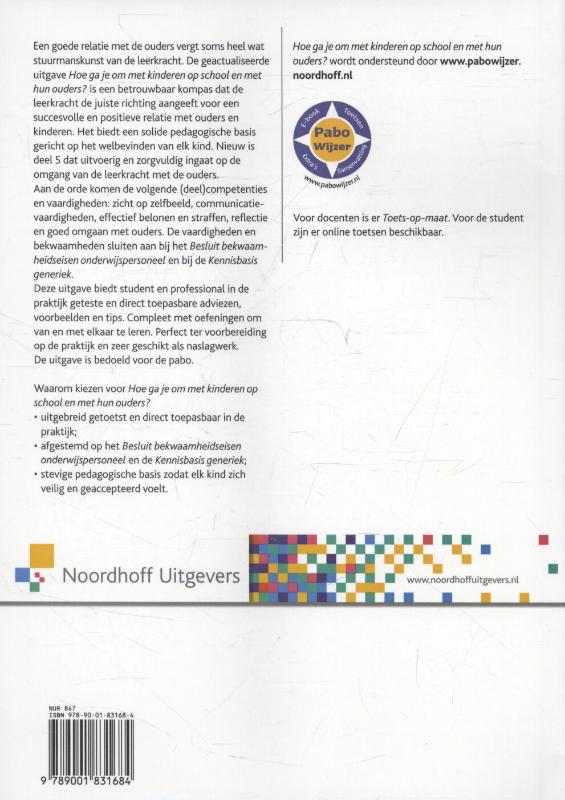Achterkant van Hoe ga je om met kinderen op school en met hun ouders?