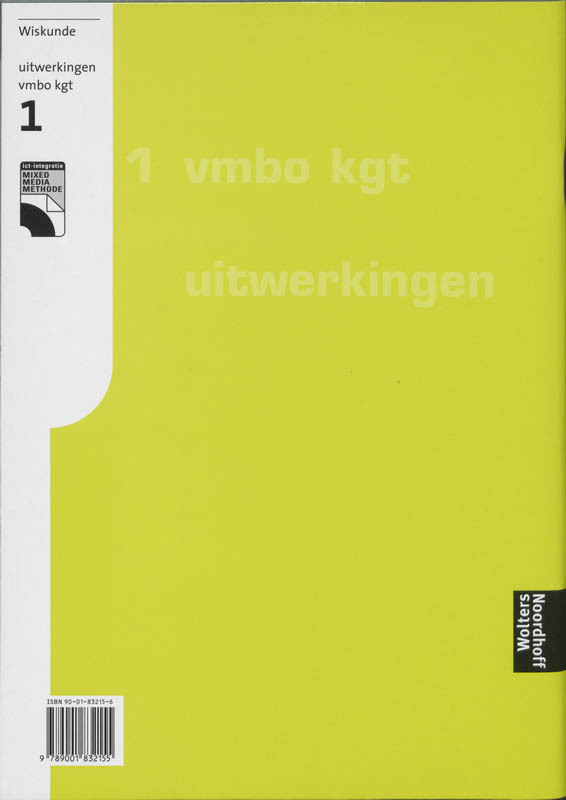 Achterkant van Uitwerkingen