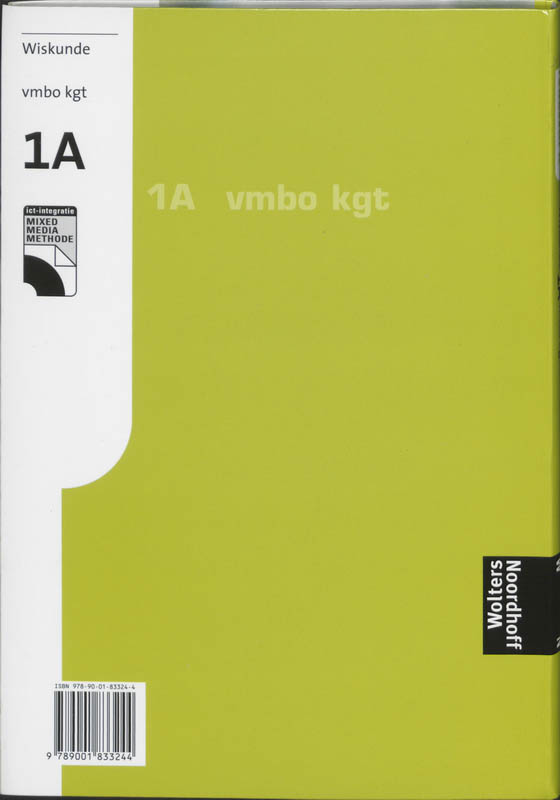 Achterkant van 1A Vmbo kgt