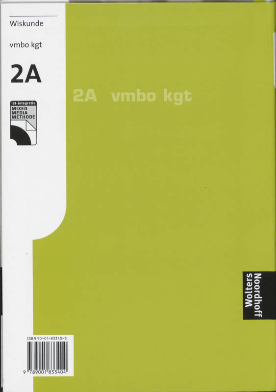Achterkant van 2a Vmbo Kgt