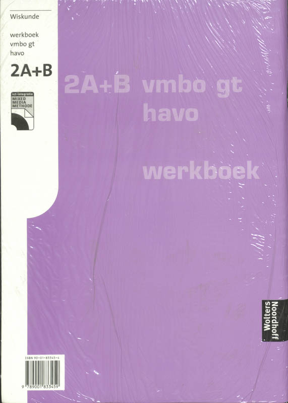 Achterkant van Werkboek A + B