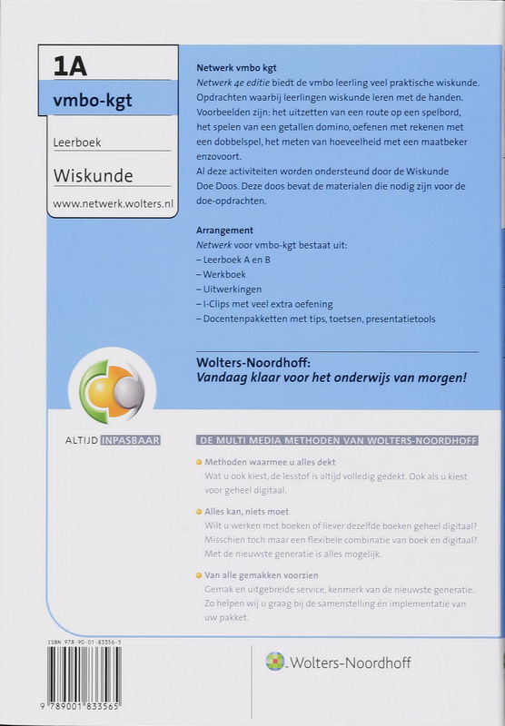 Achterkant van Leerboek