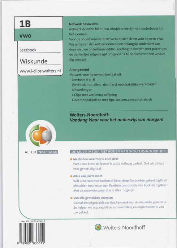 Achterkant van Wiskunde