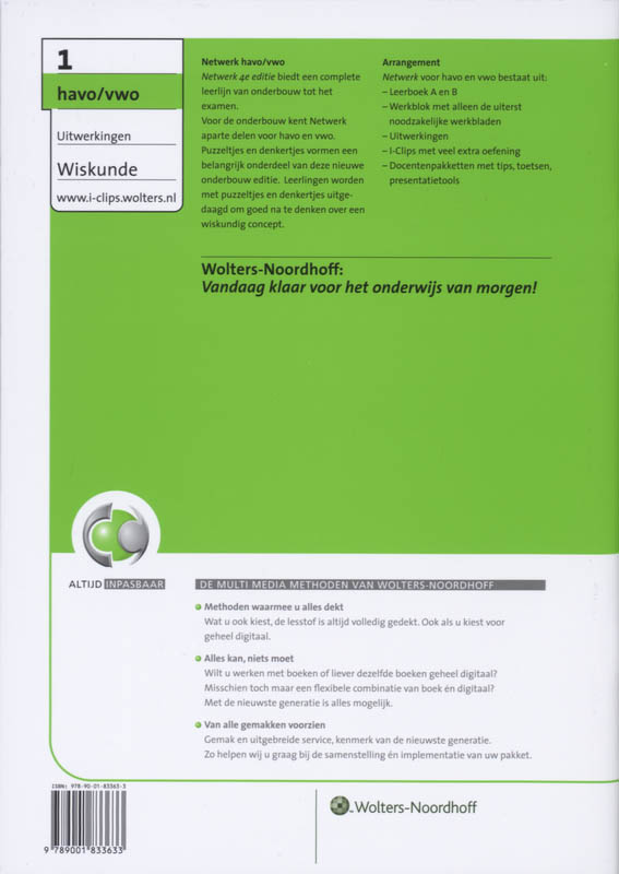 Achterkant van Uitwerkingen
