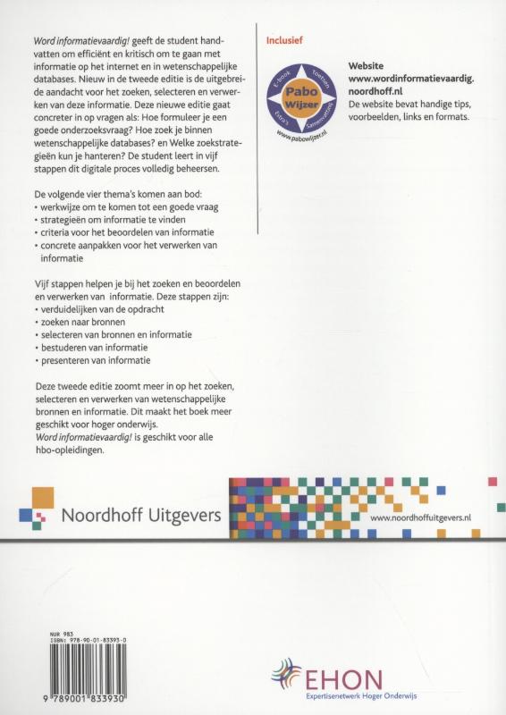 Achterkant van Word informatievaardig