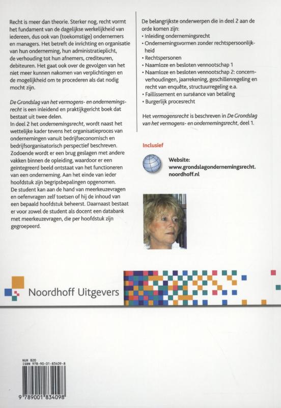Achterkant van Ondernemingsrecht