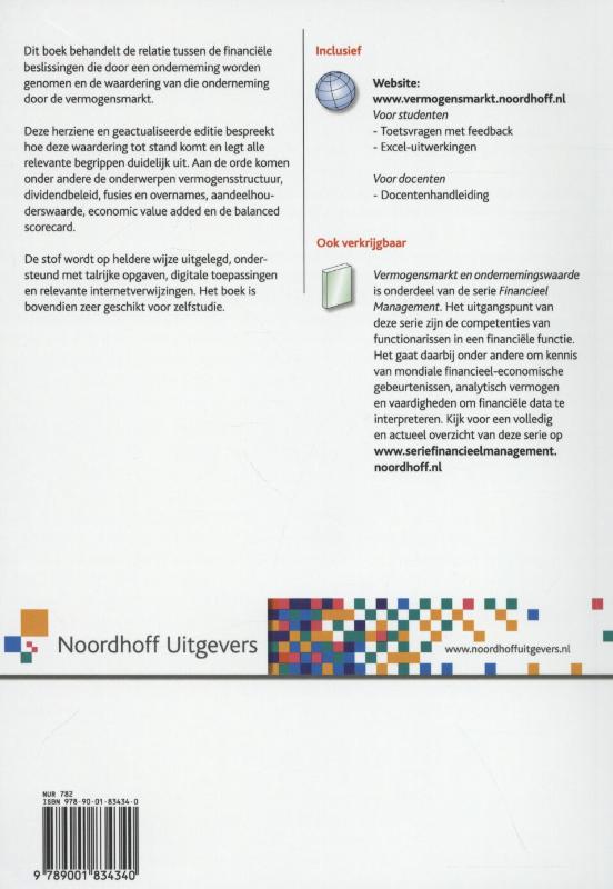 Achterkant van Vermogensmarkt en ondernemingswaarde