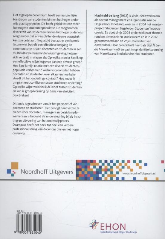 Achterkant van Diversiteit in het hoger onderwijs