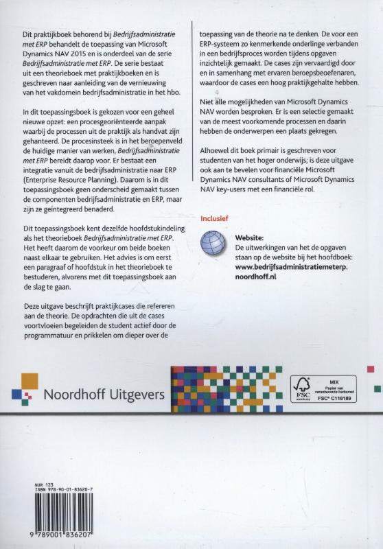 Achterkant van Bedrijfsadministratie met ERP in Microsoft Dynamics NAV