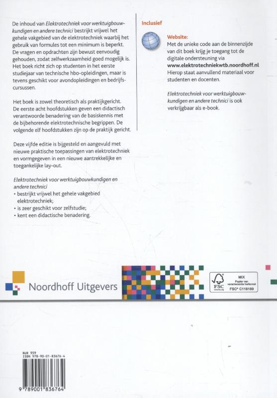 Achterkant van Elektrotechniek