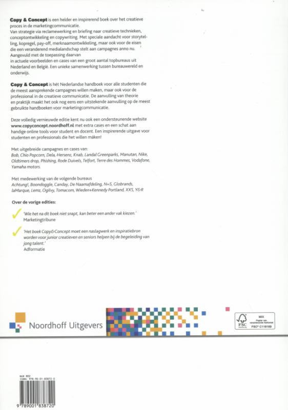 Achterkant van Copy & concept