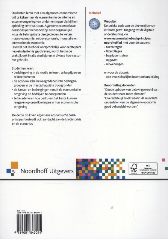 Achterkant van Algemene economische basisprincipes