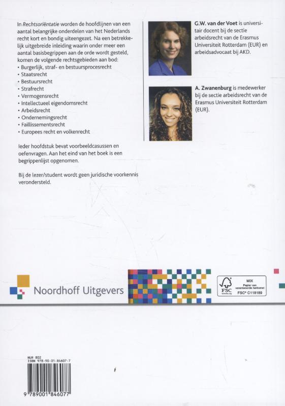 Achterkant van Rechtsorientatie