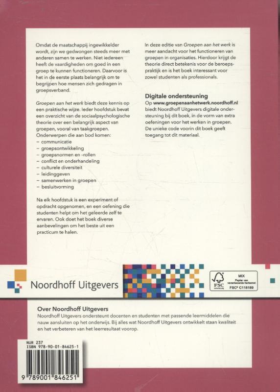 Achterkant van Groepen aan het werk