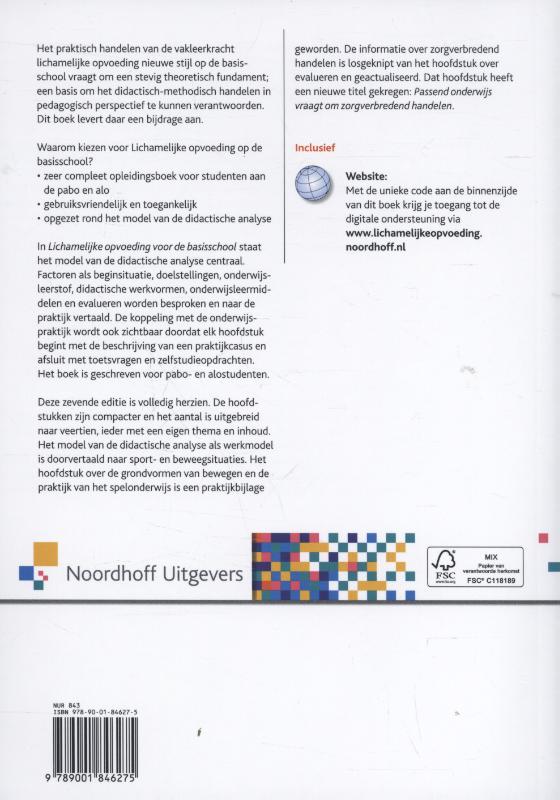 Achterkant van Lichamelijke opvoeding op de basisschool