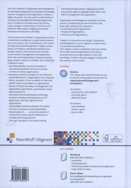 Achterkant van An Inter-national approach
