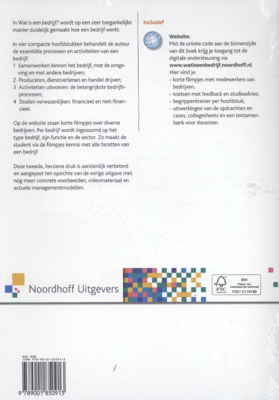Achterkant van Wat is een bedrijf?