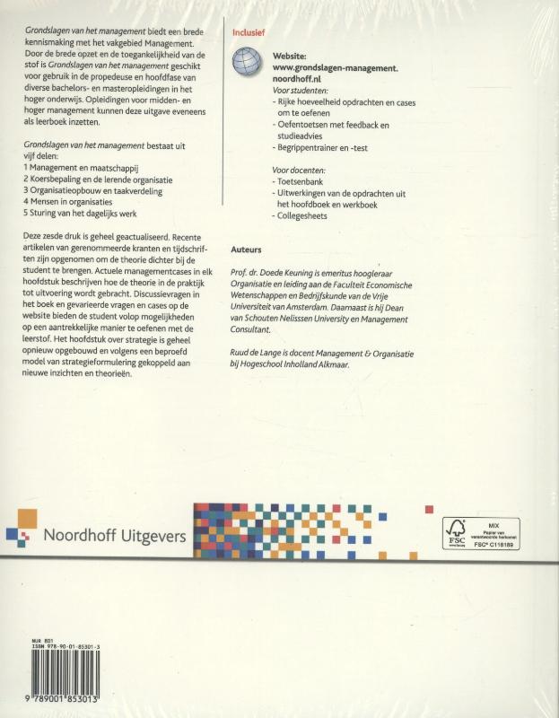 Achterkant van Hoofdboek