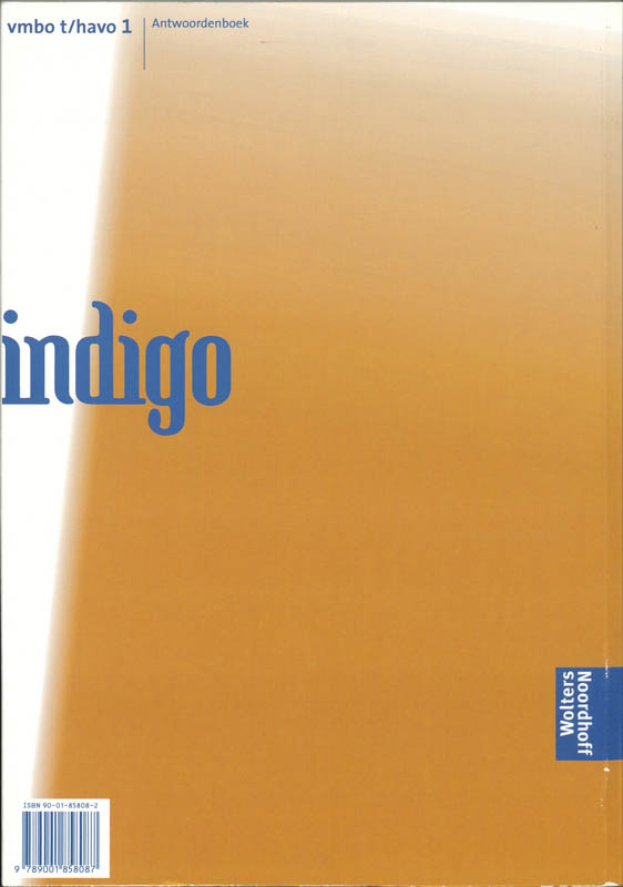 Achterkant van Antwoordenboek
