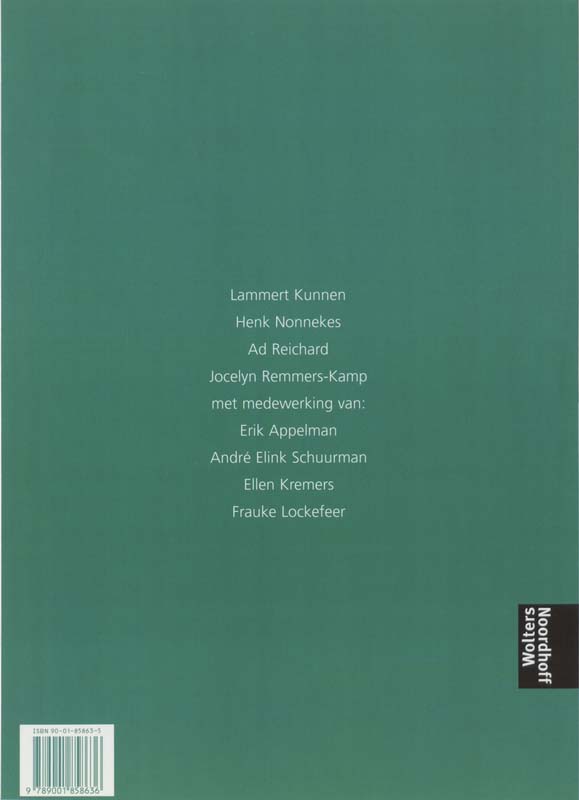 Achterkant van Uitwerkingenboek