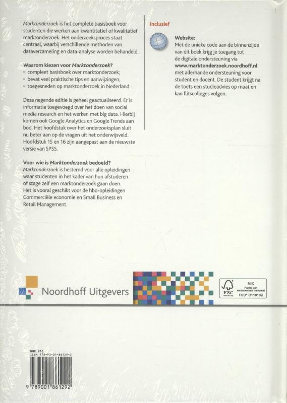 Achterkant van Marktonderzoek
