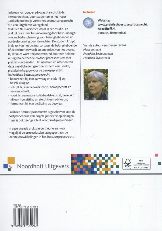 Achterkant van Praktisch bestuursprocesrecht