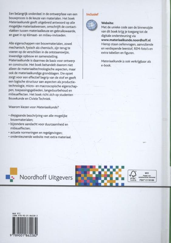 Achterkant van Materiaalkunde