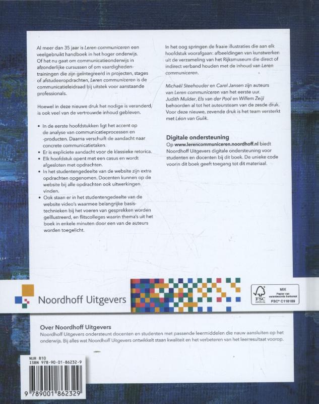 Achterkant van Leren communiceren