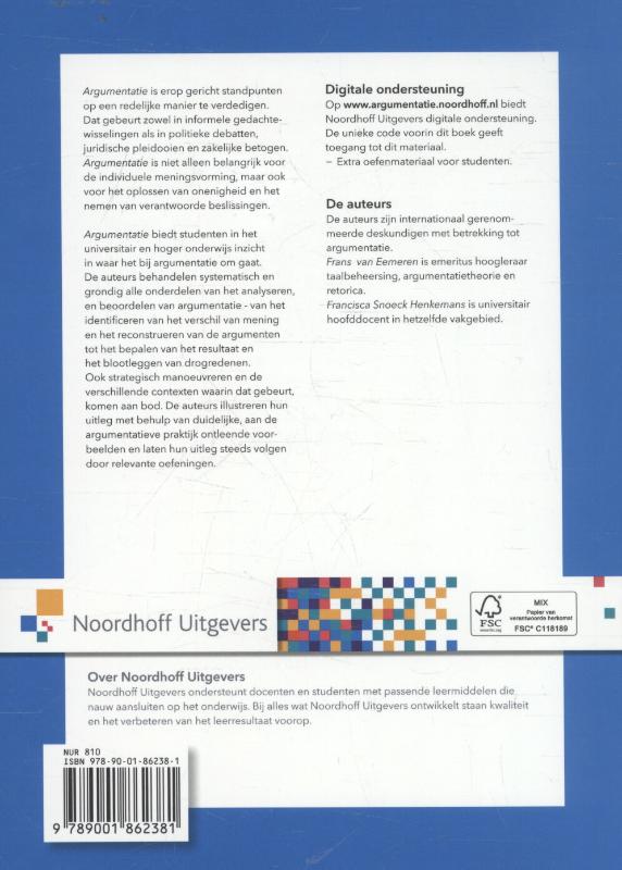 Achterkant van Argumentatie
