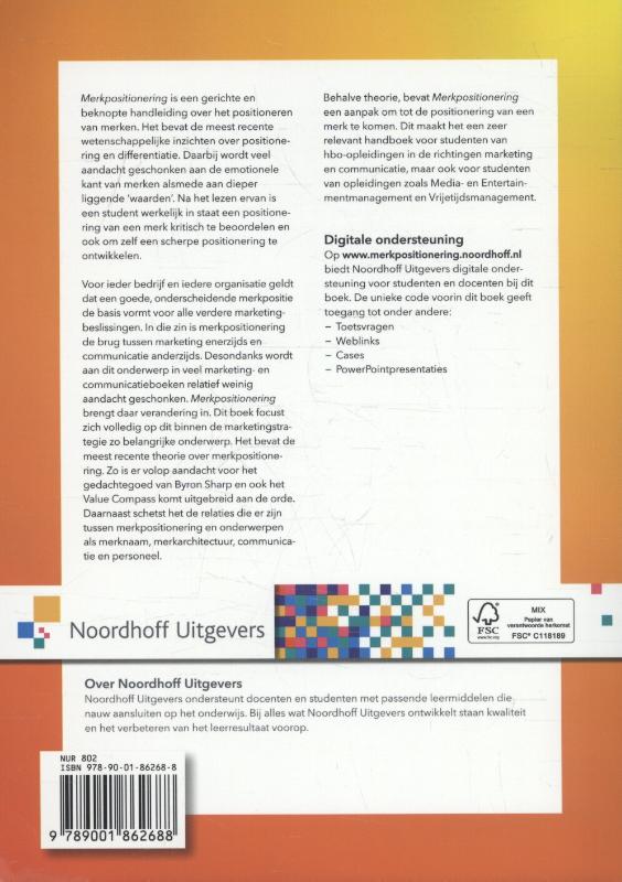 Achterkant van Merkpositionering