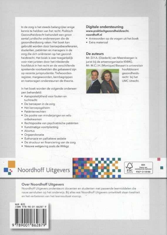 Achterkant van Praktisch gezondheidsrecht