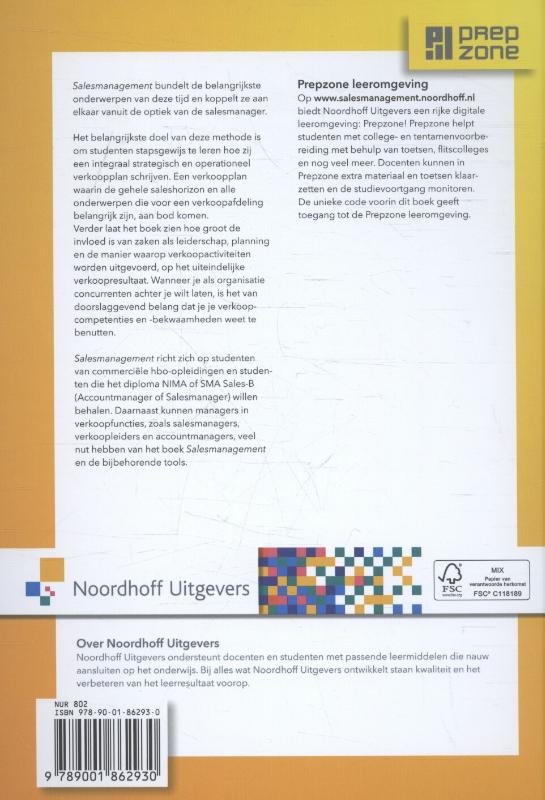 Achterkant van Salesmanagement