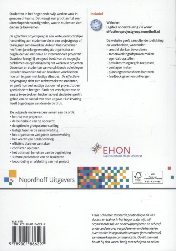 Achterkant van De effectieve projectgroep