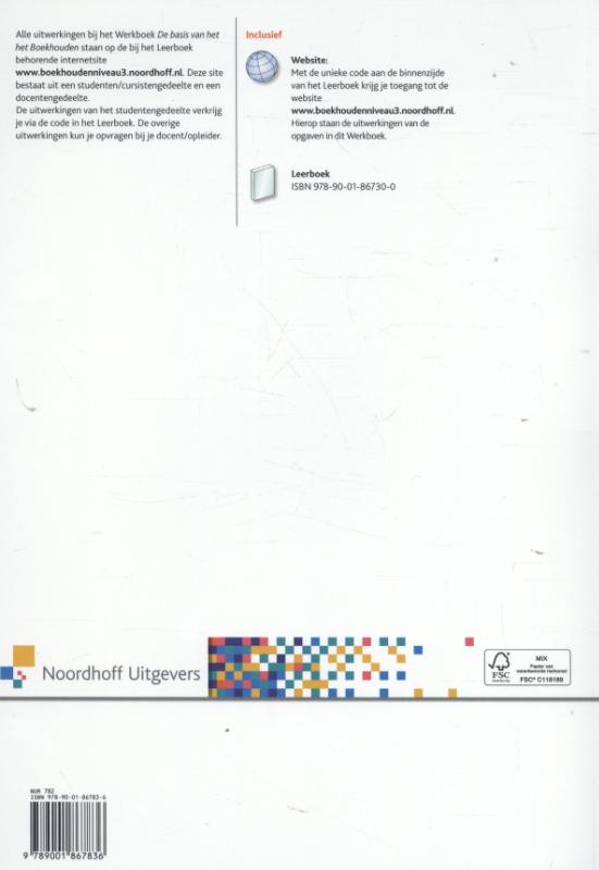 Achterkant van werkboek