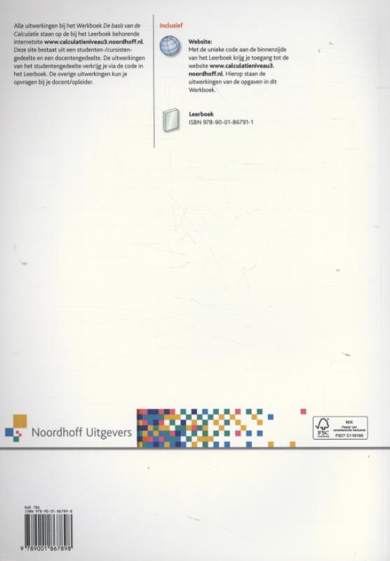 Achterkant van Werkboek
