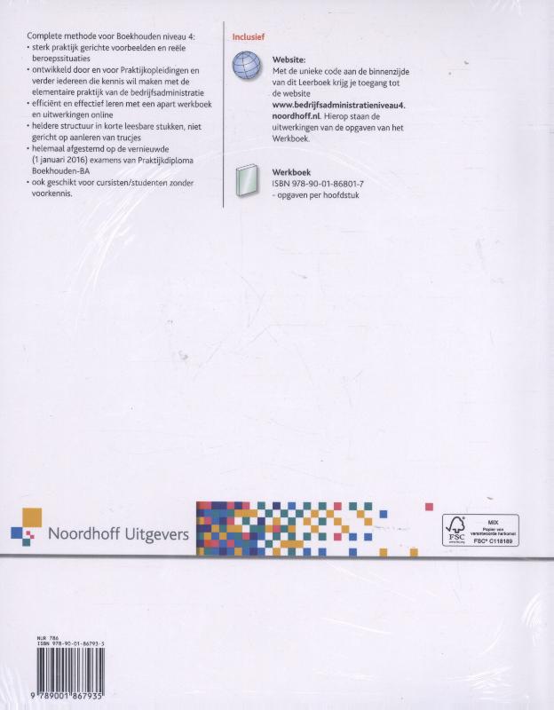 Achterkant van niveau 4 PDB