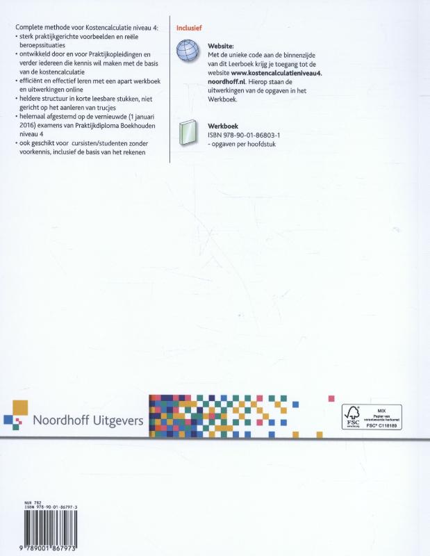 Achterkant van Leerboek