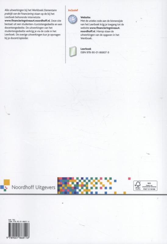 Achterkant van werkboek
