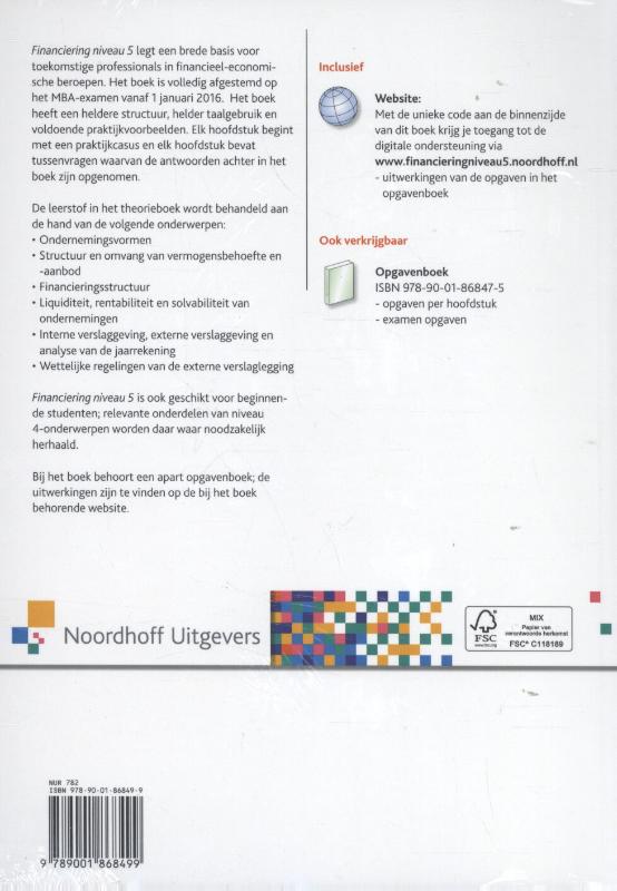 Achterkant van niveau 5 MBA