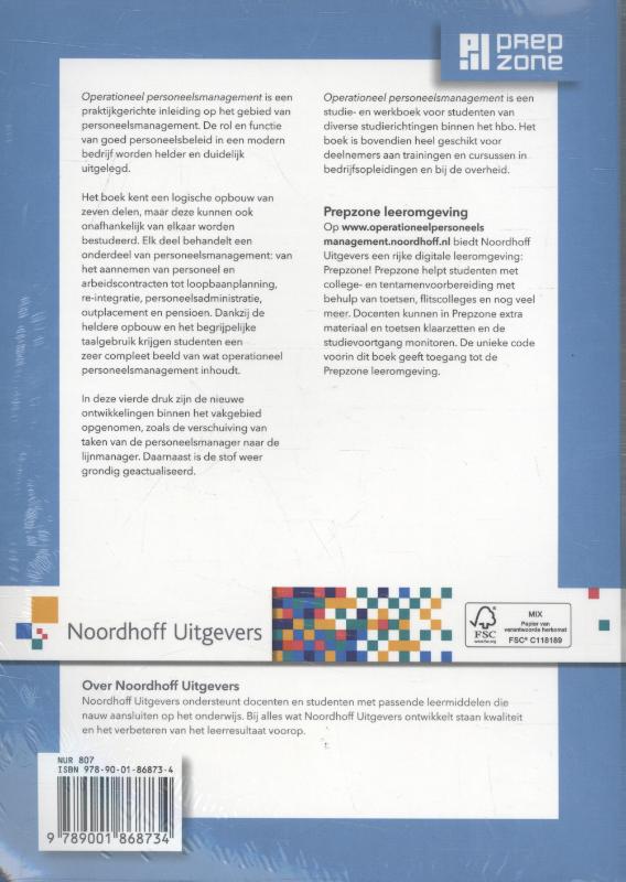 Achterkant van Operationeel personeelsmanagement