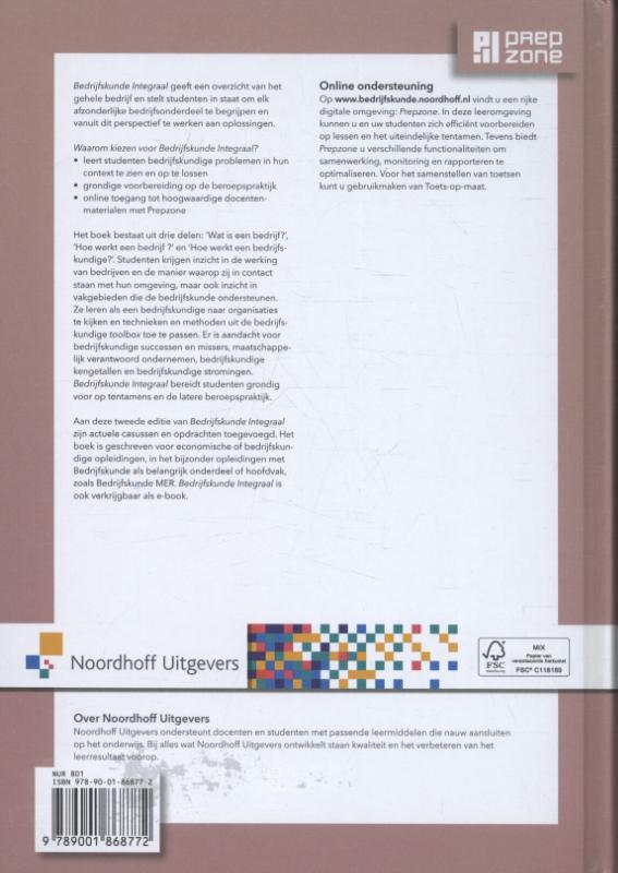 Achterkant van Bedrijfskunde integraal