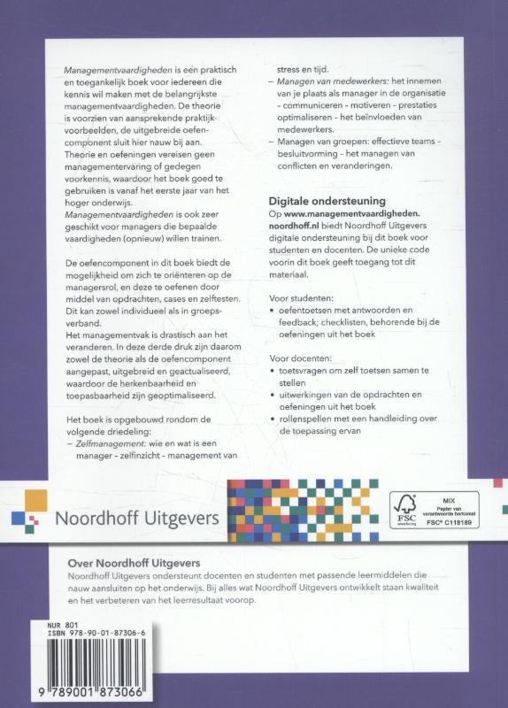 Achterkant van Managementvaardigheden