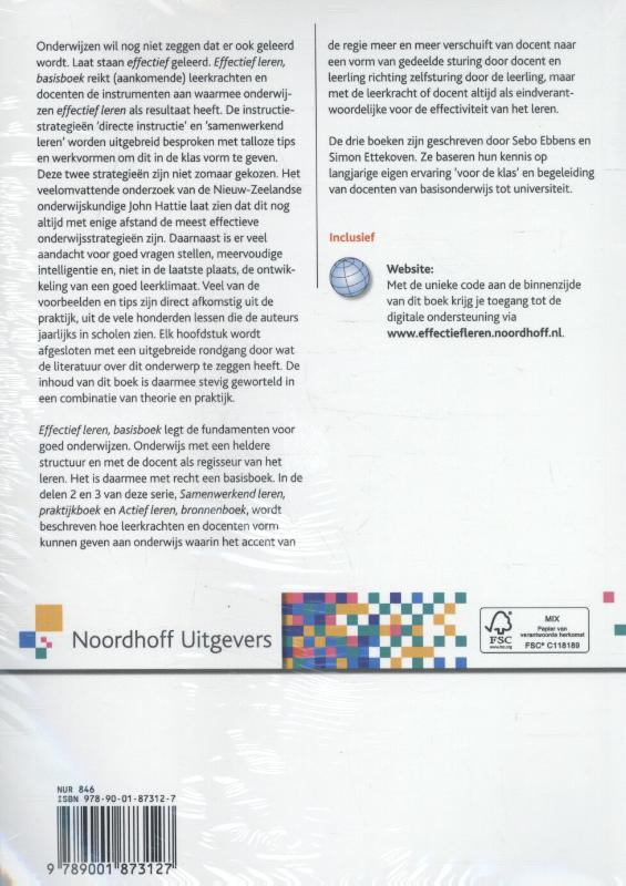 Achterkant van Basisboek